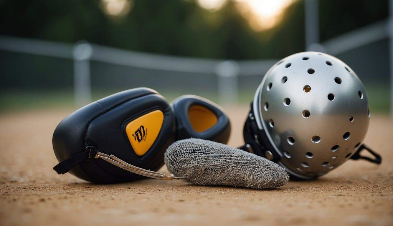 Fencing equipment arranged for injury prevention demonstration